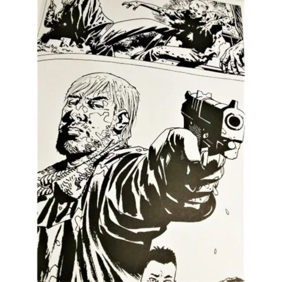 Walking Dead 2 Adult Coloring Books Rick Grimes Michonne Walkers Art AMC NEW - Picture 12 of 12
